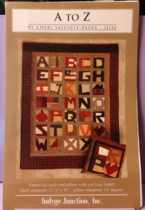 A to Z, Cheri Saffiote-Payne pattern, Indygo Junction IJ716. Rare find. NEW. - Picture 1 of 3
