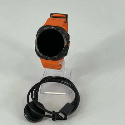 Samsung Galaxy Watch Ultra (2025) 47mm Gray Titanium (LTE) w/ Orange Marine Band - Image 1 of 4