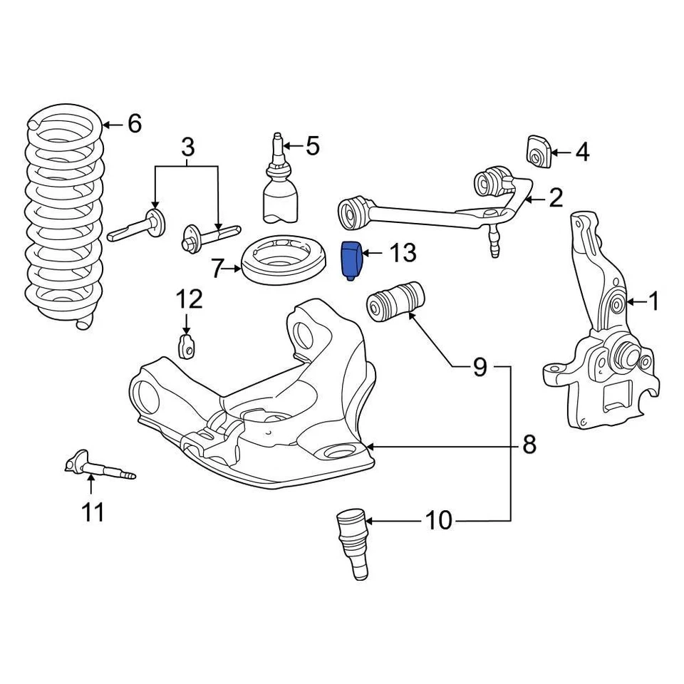 For Ford Ranger 1998-2011 Ford 1L5Z3020BA Front Coil Spring Damper Foto 1 de 3