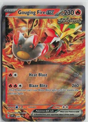 Pokemon Gouging Fire ex 144 SV: Scarlet & Violet Promo Cards Promo card - Image 1 of 2