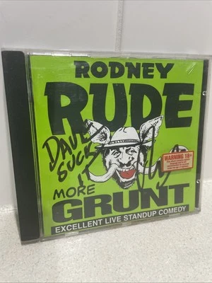 Signed - More Grunt by Rodney Rude (CD, 1998) Fast Post Australian Comedy - Image 1 of 4