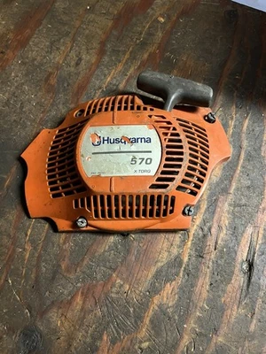 OEM Husqvarna 570 Chainsaw Recoil Pull Start Assembly Free Shipping - Image 1 of 2