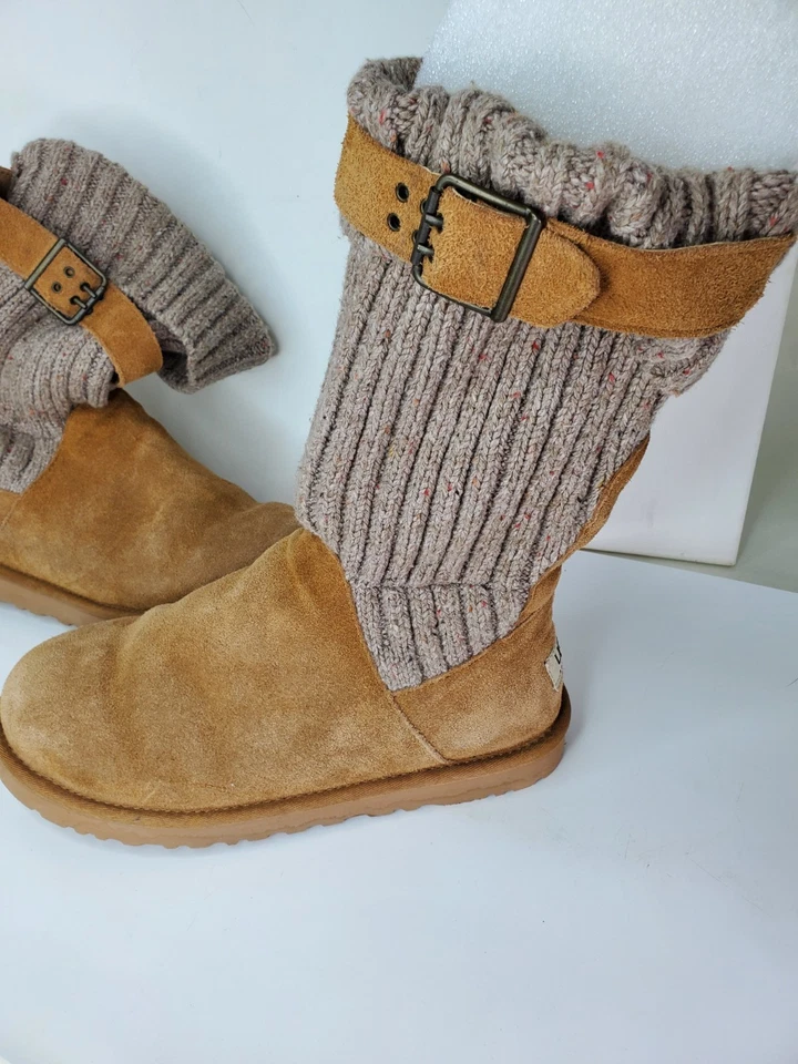 Botas de punto de gamuza Ugg Australia Cambridge para mujer talla 8 castaño  Foto 1 de 4