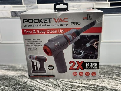 Pocket Vac Handheld Vac & Blower w/Accessories USB Rechargeable - Image 1 of 4