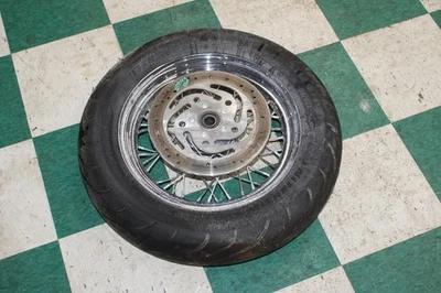 08-17 Heritage Softail Classic FLSTC 130/90B16 Front Wheel Rim T16x3.00D Tire OE Foto 1 de 4