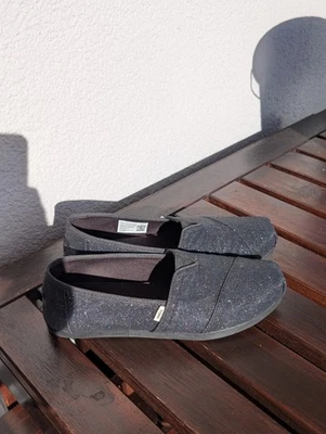 Schwarz glitzernde Toms, Slipper, Halbschuhe,Espandrilles, 37 - Bild 1 von 4