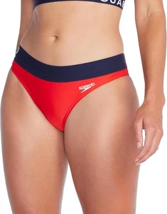 Medium Team rot Speedo Guard Badeanzug Unterteil Ausdauer Hipster - Bild 1 von 2