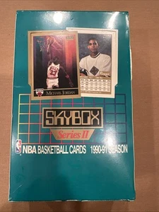 1990-91 SkyBox NBA Basketball Cards Series 2 Factory Sealed Box 36 Packs - FASC - Picture 1 of 6