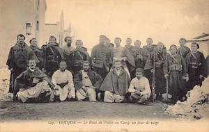 Maroc - OUJDA - Le poste de police au camp un jour de neige - Ed. Benichou 127 - Picture 1 of 2