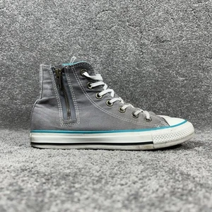 Converse Chuck Taylor All Star High Women’s Sz 8 Gray Teal Side Zip Skate Shoes - Picture 1 of 13