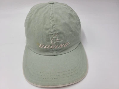 Boeing St Louis Distressed Strapback Adjustable Hat Cap Aviation Men Women Green - Image 1 of 4