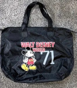 Disney Parks Authentic Mickey Mouse Walt Disney World Zip Tote Bag & Lanyard NWT - Picture 1 of 7