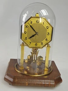 Rare Art Deco Anniversary torsion 400 day Mantel Clock Under Dome - Picture 1 of 18