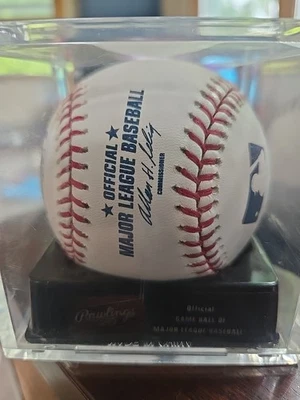 Jon Garland Autographed Ball. Officially Rawlings Game Certified - Image 1 of 2