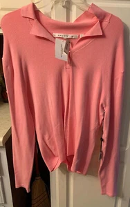 Women Cotton Spandex Long Sleeves  Polo Style - Picture 1 of 4