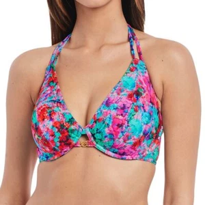 Freya Swimwear Mamba Underwired Bandless Halter Bikini Top Multi 2942 - Picture 1 of 2