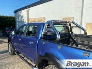 Roll Bar + LED Lights x2 + LED Brake Light For Ford Ranger 2012 - 2016 Stainless - Picture 1 of 4
