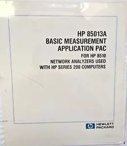 HP 85013A Grundmessanwendung PAC Bedienungsanleitung mit Scheiben 85013-90001 - Bild 1 von 6