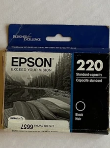 Cartucho de tinta Epson 220 negro NUEVO genuino auténtico no caducado - Imagen 1 de 3