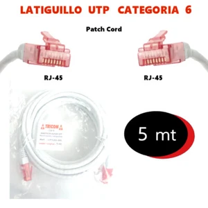 Latiguillo UTP de Categoría 6 . Longitud : 5 metros . - Imagen 1 de 1