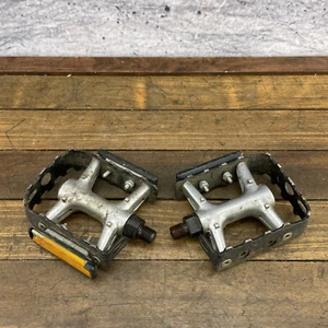 Powerlite P38 BMX Pedals 1/2 in Victor Old 90s BMX Beartrap Removable Cage - Picture 1 of 10