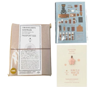Starbucks Reserve Roastery Passport Camel TRAVELER’S Notebook Sakura Tag Refill - Picture 1 of 5