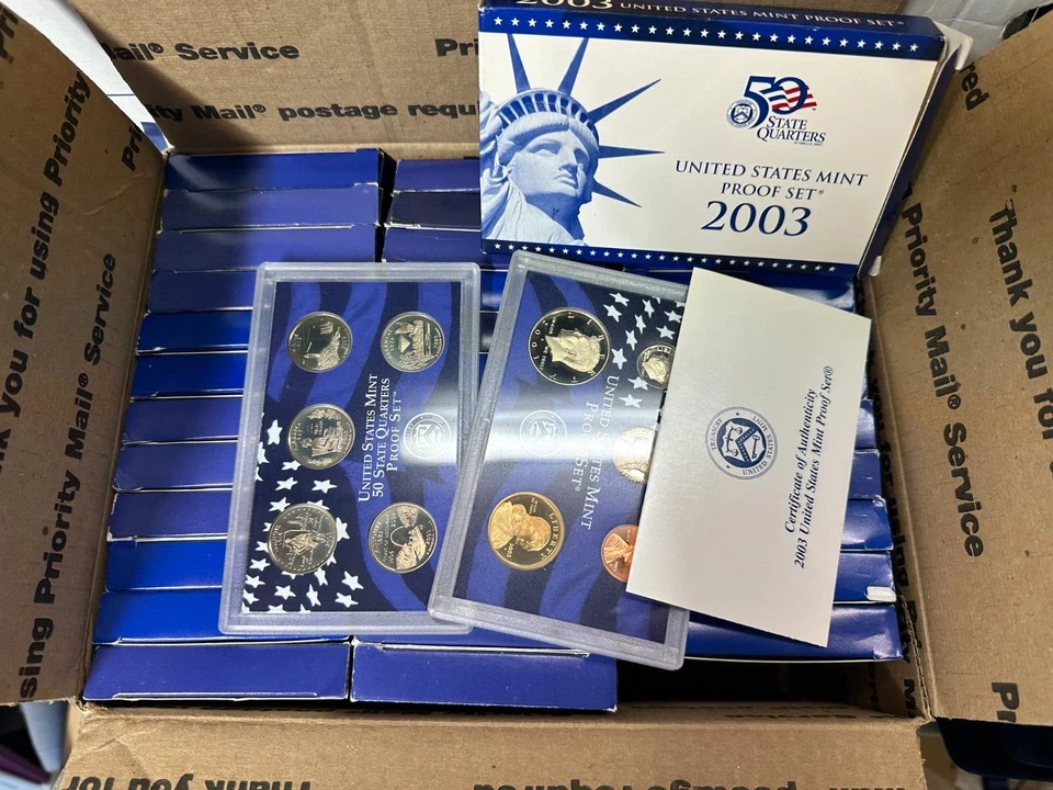 HUGE 36 Set Lot 2003-S  10 Coin Proof Sets ORIGINAL First Year Statehood - Image 1 of 1