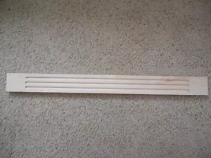 Kraftmade NATURAL wood maple Wall Fluted Filler Molding 3" X 32" Moulding - Picture 1 of 3