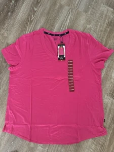 $34 Gap Ladies Machine Washable Relaxed Easy Fit Short Sleeve V-Neck Tee XL - Picture 1 of 2