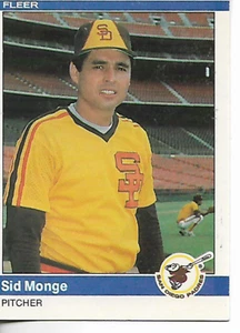 1984 Fleer Sid Monge Card - Picture 1 of 1