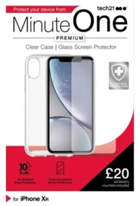 📱 Premium Clear Case and Glass Screen Protector for iPhone XR - Picture 1 of 1