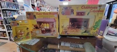 Tomy The Get Along Gang 1984 Super Soda Shoppe, Clubhouse Caboose e Fig Foto 1 de 4