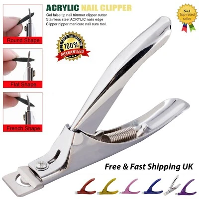 Acrylic False Nail Tip Cutter Clipper Slicer Nails Edge Salon Art Tip Trimmer