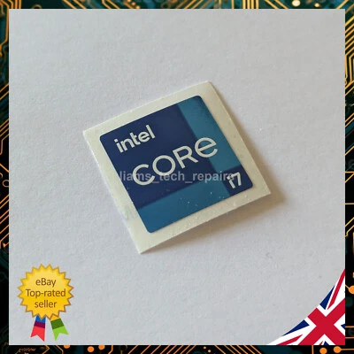 Intel Core i7 Sticker 11th 12th 13th 14th 15th 18x18mm Genuine Metal Foil - Image 1 of 3