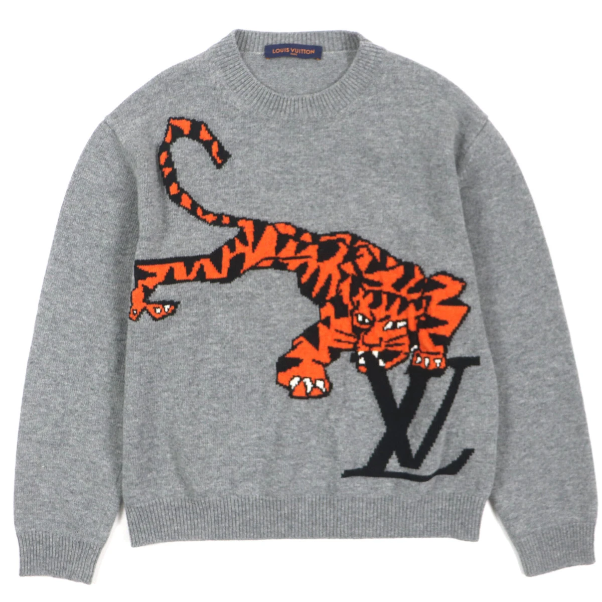 Louis Vuitton Knit Sweater Amen Break HMN77W Tiger Intarsia Wool