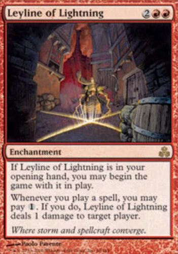 Leyline of Lightning ~ Heavily Played Guildpact MTG Magic UltimateMTG Red Card - Image 1 of 1