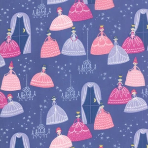 Moda Fabric - Once Upon A Time - Grand Ball - Periwinkle - Cotton Multiple Sizes - Picture 1 of 1