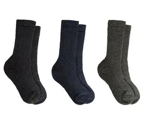 3 Pairs Of Men's Boot Socks Merino Wool Thick Heavy Duty Walking Hiking Sock - Picture 1 of 13
