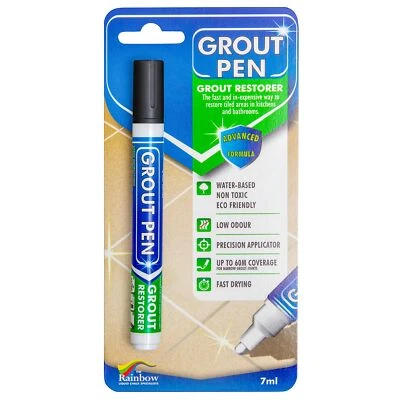 Grout Pen Black Tile Paint Marker: Waterproof Tile Grout Colorant and Sealer Pen - Image 1 of 4