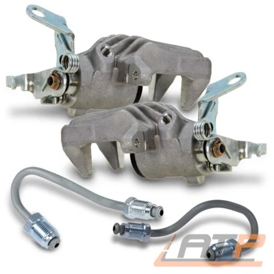 2x BREMSSATTEL + BREMSROHR HINTEN FÜR AUDI A3 SEAT TOLEDO SKODA OCTAVIA VW GOLF - Bild 1 von 4