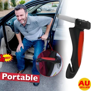 Car Door Handle Disability Elderly Standing Aid Cane Glass Breaker Flashlight - Picture 1 of 20
