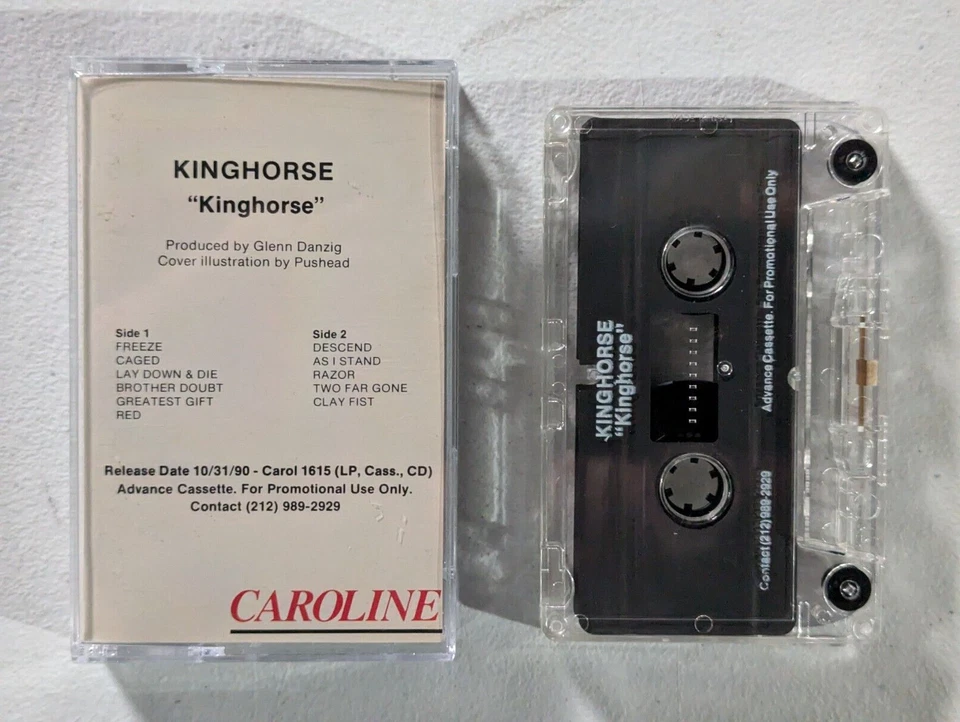 KINGHORSE Cassette Tape 1990 ADVANCE PROMO Danzig Pushead Misfits Metallica - Image 1 of 3