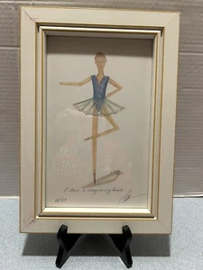 Gerahmter signierter nummerierter Kolene Spicher Druck Ballerina "Lied im Herzen" 2003 - Bild 1 von 9