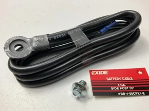 Exide BB-4-55CPX1-E Universal Side Post Battery Cable, 4 Gauge, Black, 55" Long - Picture 1 of 3