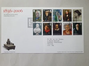 FDC - 2006 - NATIONAL PORTRAIT GALLERY - FIRST DAY COVER - FREE POSTAGE #1354 - Picture 1 of 1