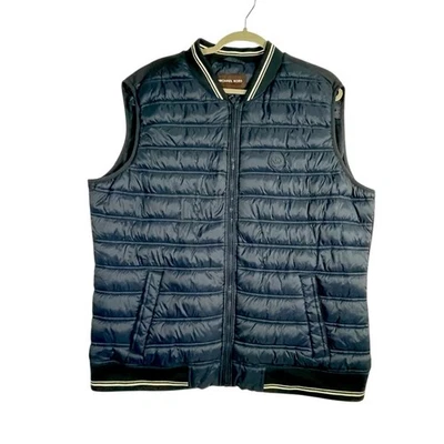 Michael Kors Blue Navy Quilted Vest - Image 1 of 4