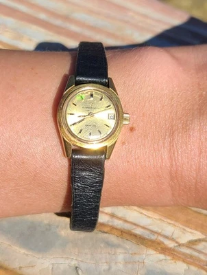 VTG ETERNA-MATIC SAHIDA 5 Balls Lady's Automatic Watch 25j Date Goldtone - Image 1 of 4