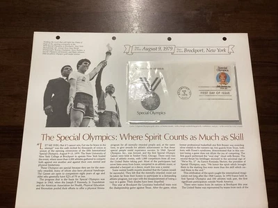 1979- The Special Olympics - First Day of Issue Postal Cover With History Lesson - Image 1 of 4