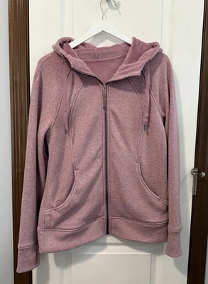Lululemon Scuba Full Zip Hoodie Plush Heathered Pink Set Size : 10 - Image 1 of 4