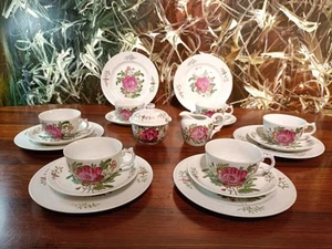 NIPPON TOKUSEI, Ostfriesische Rose, - schönes Teeservice für 6 Personen - Bild 1 von 9